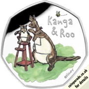2022 50 Pence Coin - Winnie the Pooh: Kanga and Roo Silver Proof